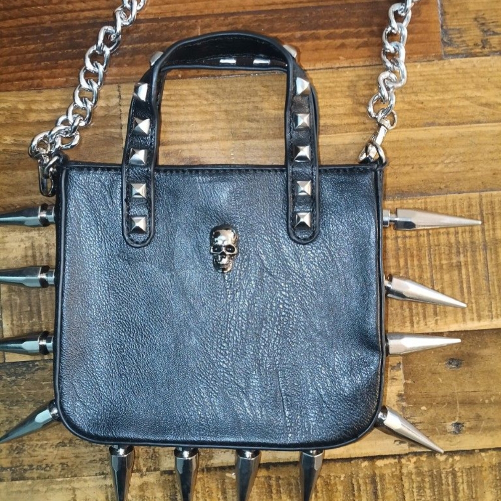 Killstar Black Spiked Handbag